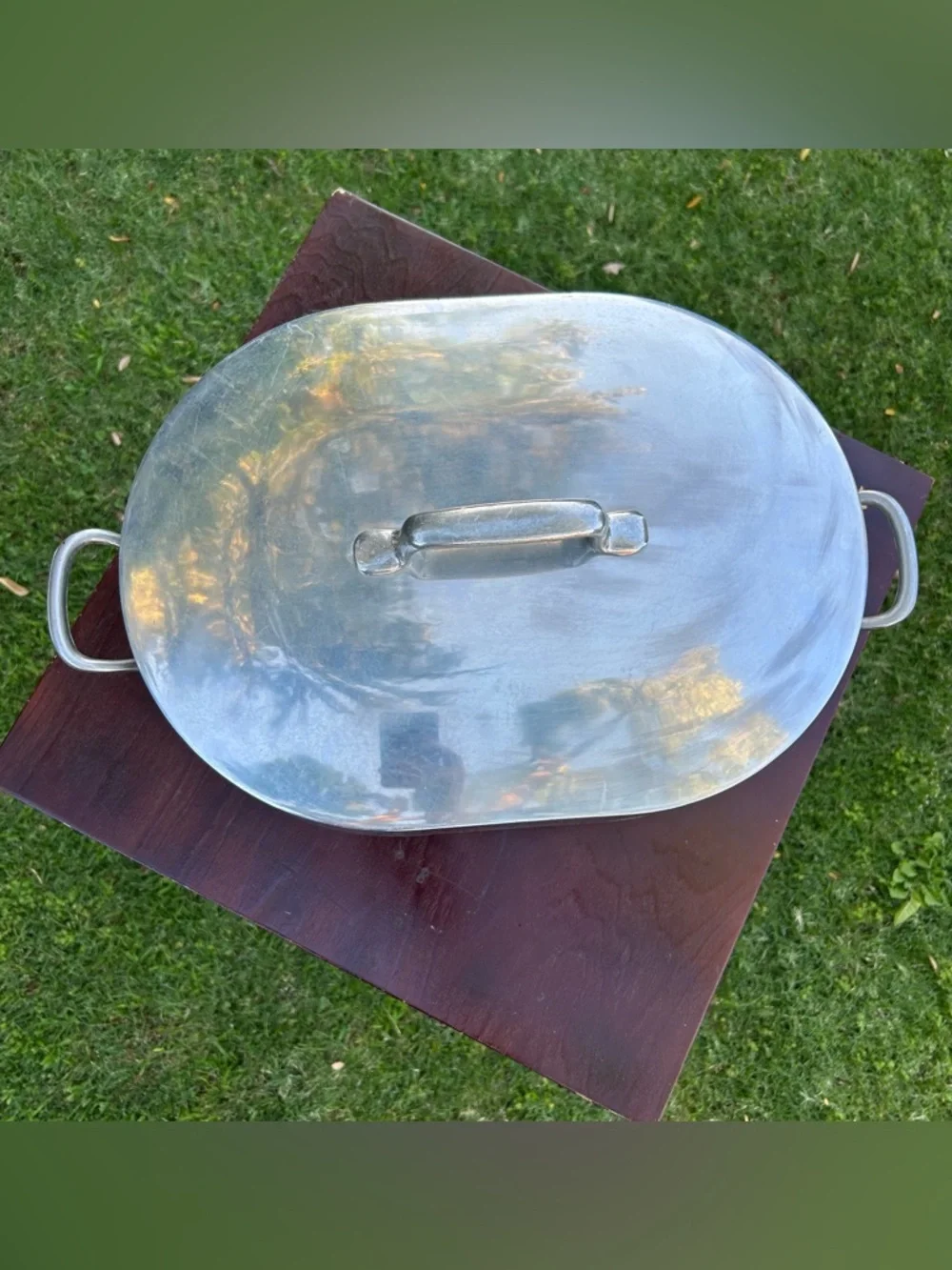 Vintage Magnalite GHC Dutch Oven Roaster w/Trivet 15.5” 13QT Aluminum USA Made